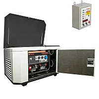 Генератор A-iPower A6000EAX в супертихом зимнем кожухе 1400SS RAL 7035 + блок автозапуска A-iPower 400 В, 25 А