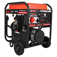 Бензиновый генератор A-iPower A11000TEAX в тихом зимнем кожухе 1600 RAL 7024 + блок автозапуска A-iPower 230В/400В 100А 8 ПИН